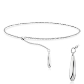 Drop Shape Silver Bracelet BRS-445